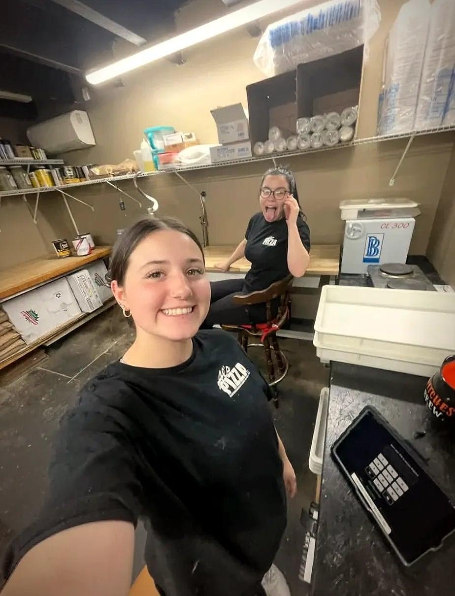 Behind the counter